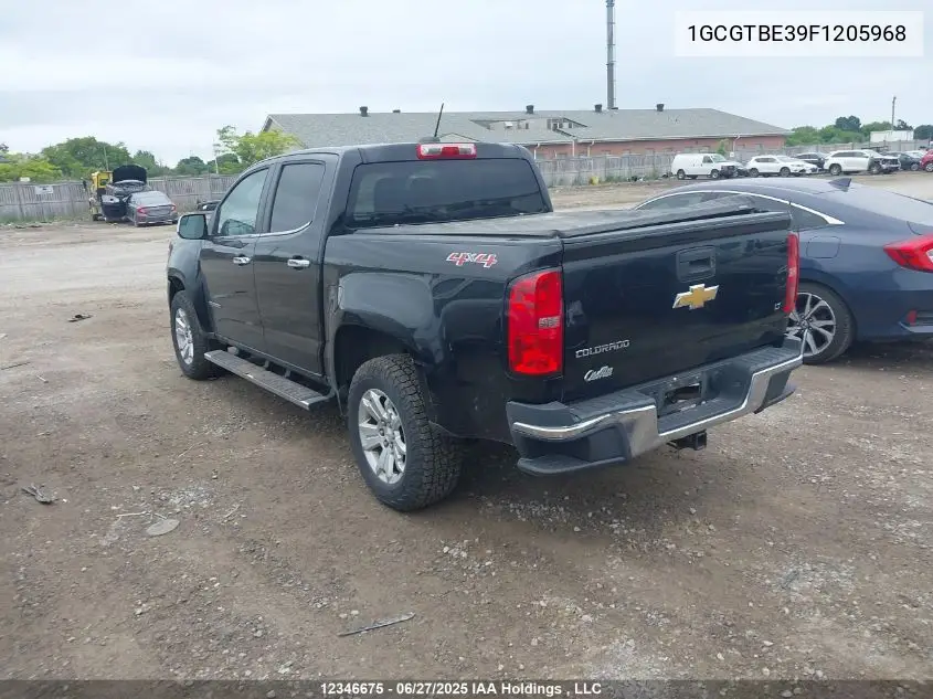 2015 Chevrolet Colorado Lt VIN: 1GCGTBE39F1205968 Lot: 12346675