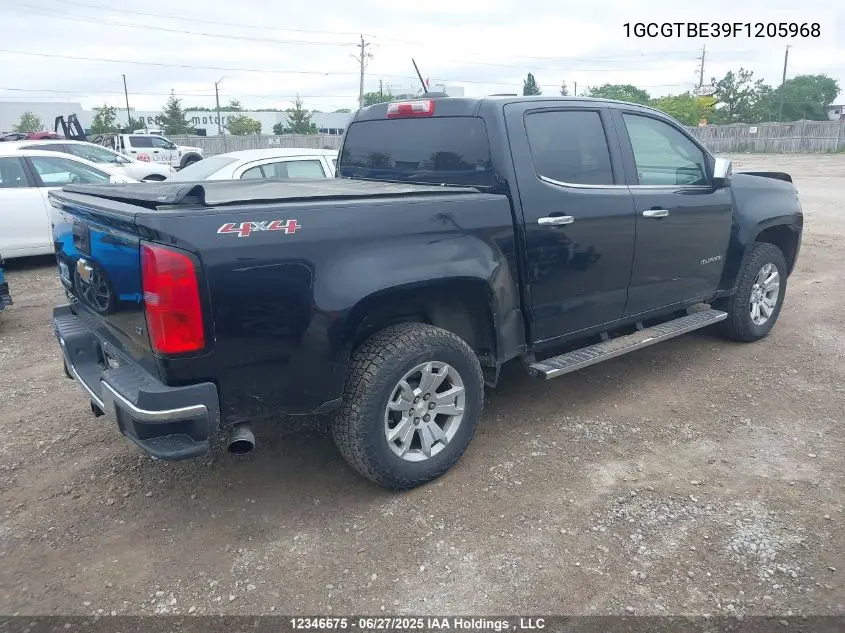 2015 Chevrolet Colorado Lt VIN: 1GCGTBE39F1205968 Lot: 12346675
