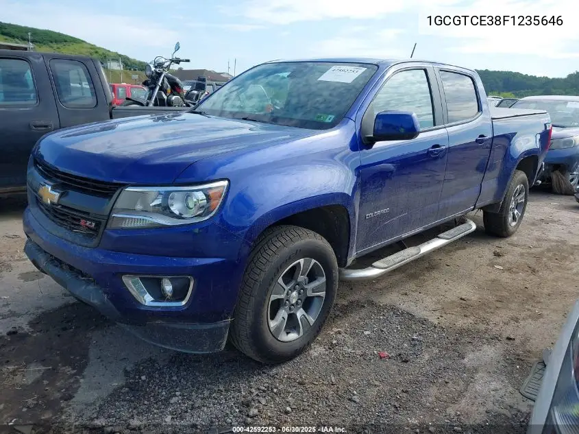 2015 Chevrolet Colorado Z71 VIN: 1GCGTCE38F1235646 Lot: 42592253