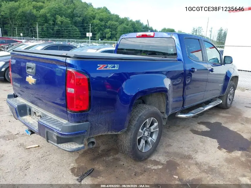 2015 Chevrolet Colorado Z71 VIN: 1GCGTCE38F1235646 Lot: 42592253