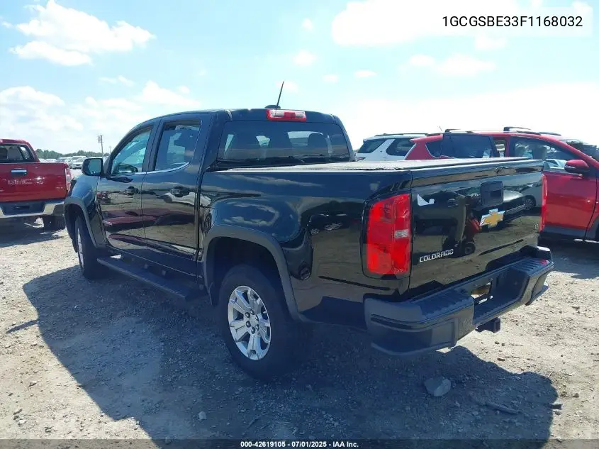 2015 Chevrolet Colorado Lt VIN: 1GCGSBE33F1168032 Lot: 42619105