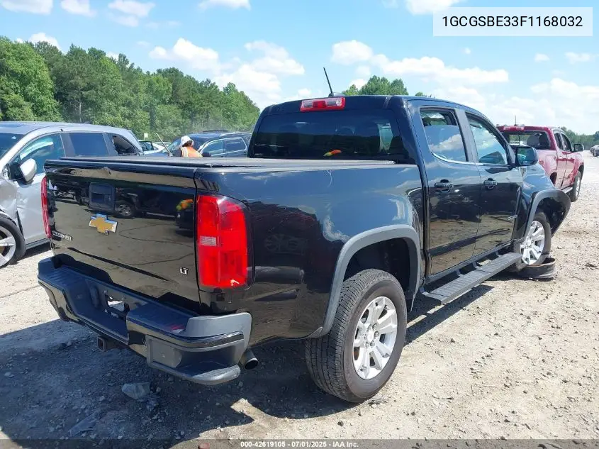 2015 Chevrolet Colorado Lt VIN: 1GCGSBE33F1168032 Lot: 42619105
