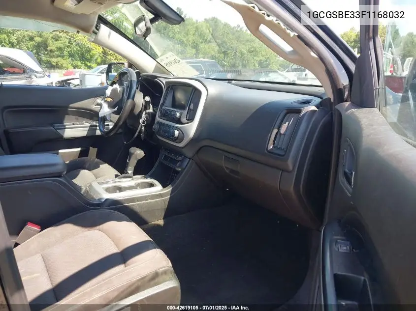 2015 Chevrolet Colorado Lt VIN: 1GCGSBE33F1168032 Lot: 42619105
