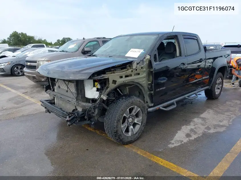 2015 Chevrolet Colorado Z71 VIN: 1GCGTCE31F1196074 Lot: 42626279
