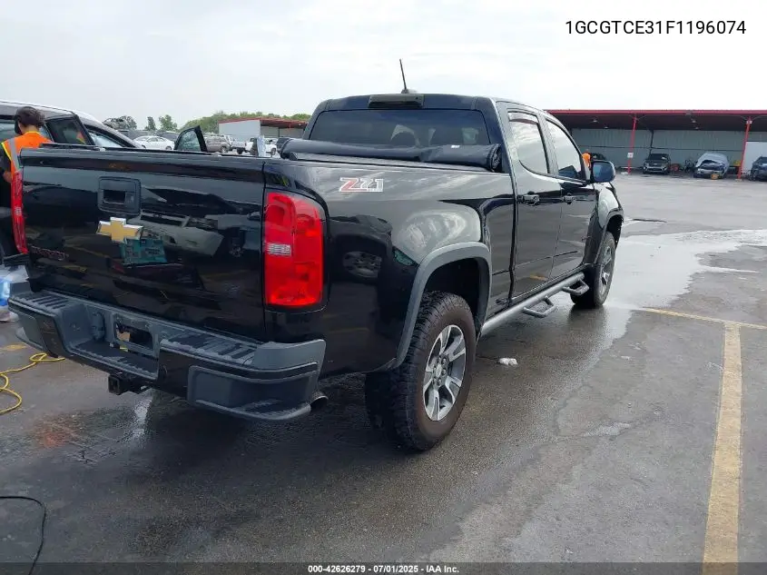 2015 Chevrolet Colorado Z71 VIN: 1GCGTCE31F1196074 Lot: 42626279