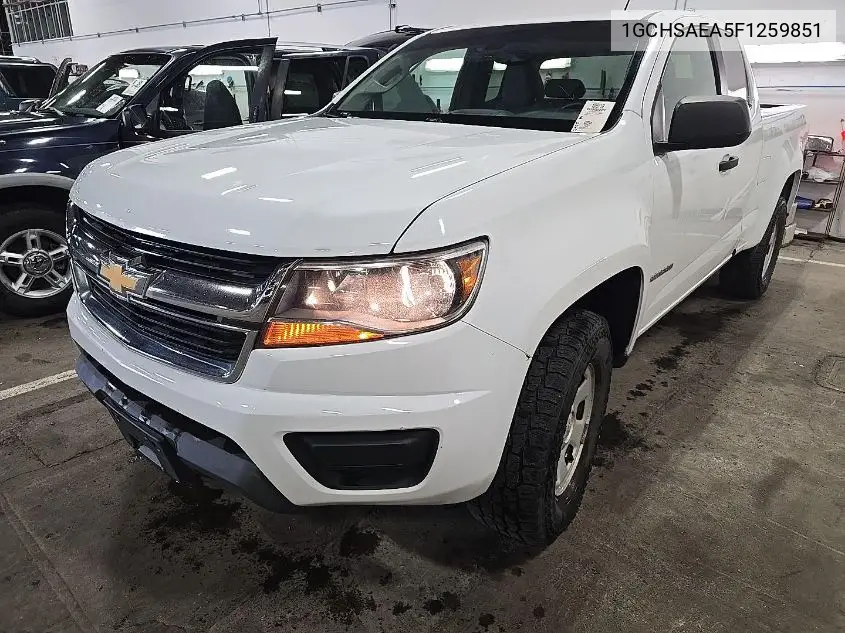 2015 Chevrolet Colorado Wt VIN: 1GCHSAEA5F1259851 Lot: 42631348