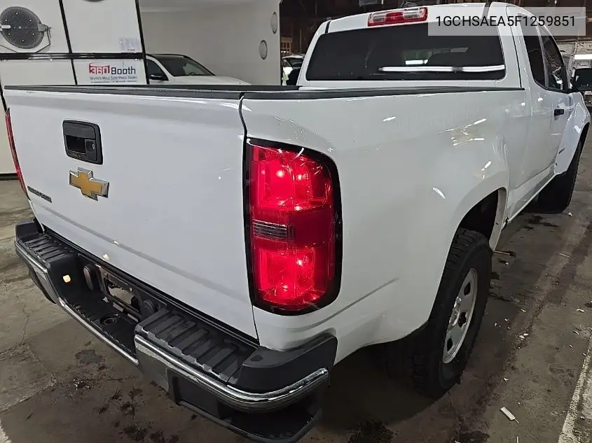 2015 Chevrolet Colorado Wt VIN: 1GCHSAEA5F1259851 Lot: 42631348