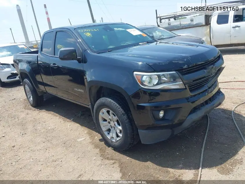 2015 Chevrolet Colorado Lt VIN: 1GCHSBEA0F1151160 Lot: 42772661