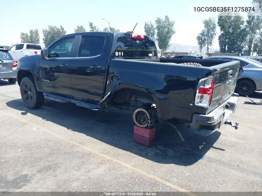 2015 Chevrolet Colorado Lt VIN: 1GCGSBE35F1275874 Lot: 42777215