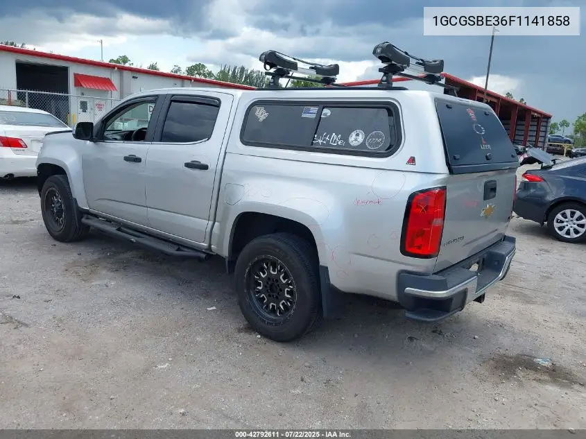 2015 Chevrolet Colorado Lt VIN: 1GCGSBE36F1141858 Lot: 42792611