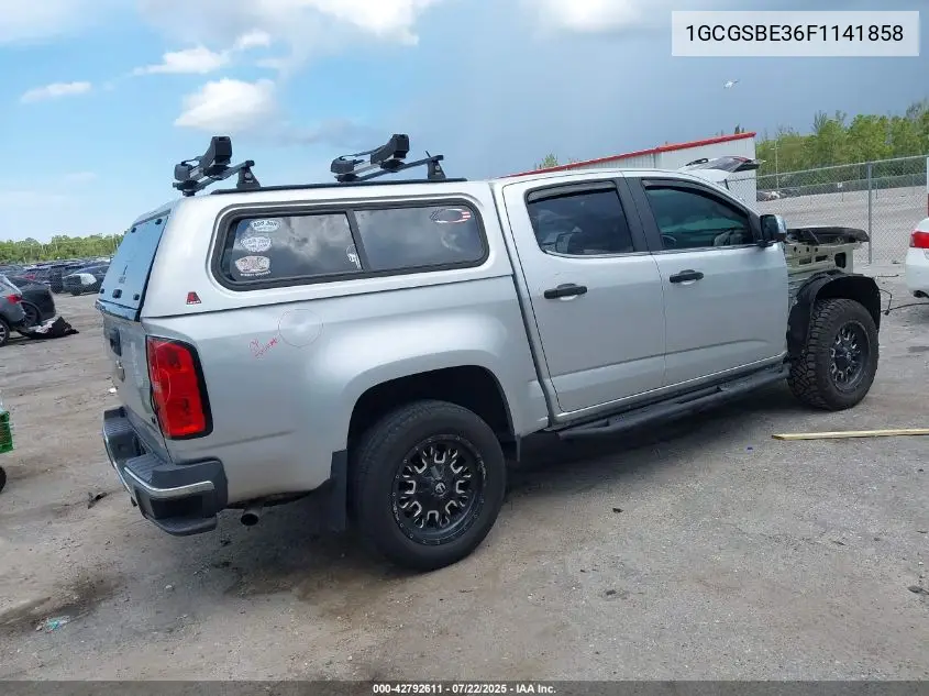 2015 Chevrolet Colorado Lt VIN: 1GCGSBE36F1141858 Lot: 42792611