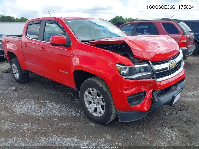 2016 Chevrolet Colorado Lt VIN: 1GCGSCE36G1175824 Lot: 42257828
