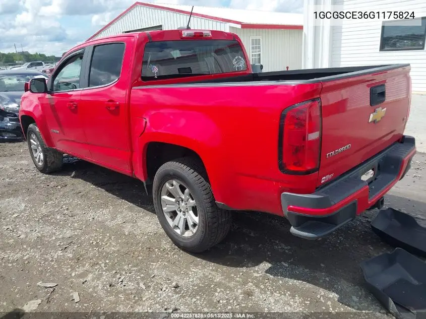 2016 Chevrolet Colorado Lt VIN: 1GCGSCE36G1175824 Lot: 42257828