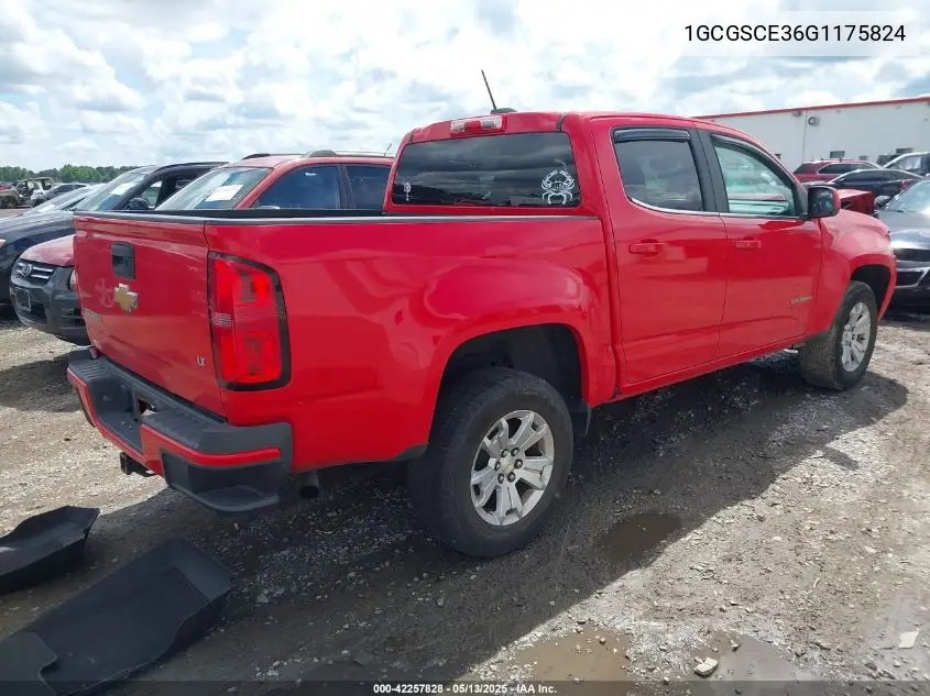 2016 Chevrolet Colorado Lt VIN: 1GCGSCE36G1175824 Lot: 42257828
