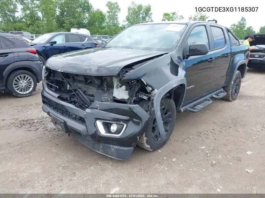 2016 Chevrolet Colorado Z71 VIN: 1GCGTDE3XG1185307 Lot: 42601570