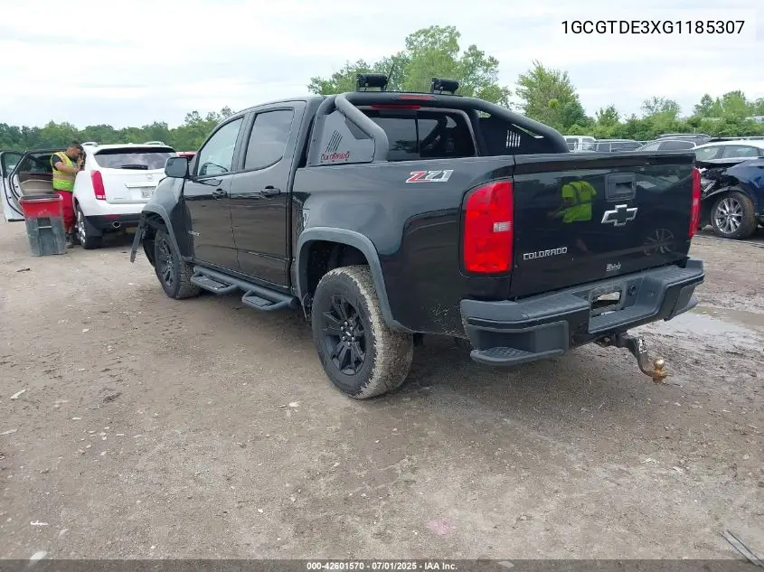 2016 Chevrolet Colorado Z71 VIN: 1GCGTDE3XG1185307 Lot: 42601570