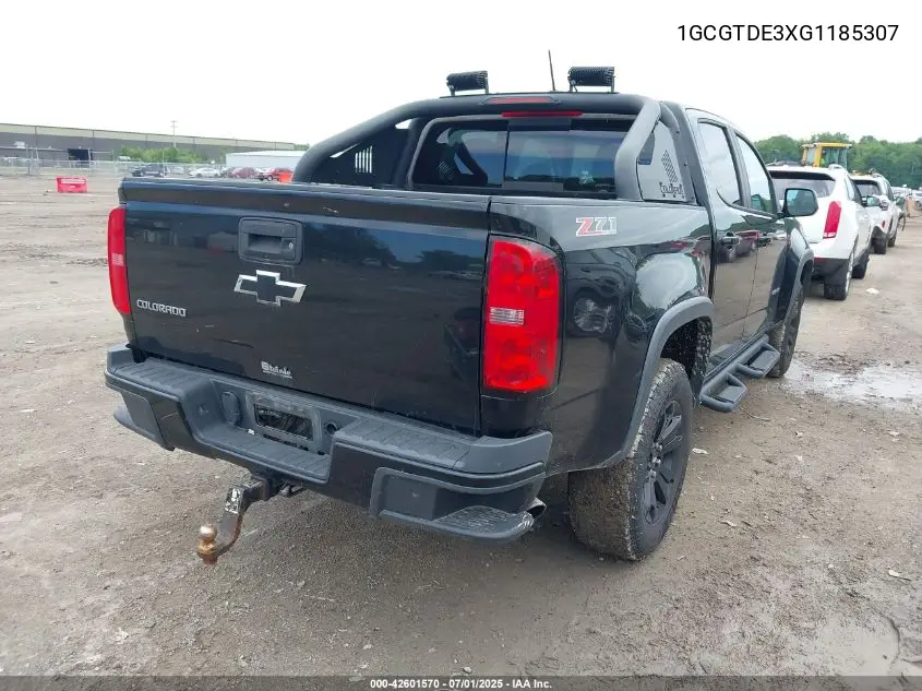 2016 Chevrolet Colorado Z71 VIN: 1GCGTDE3XG1185307 Lot: 42601570