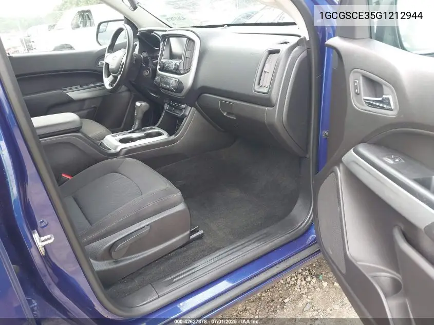 2016 Chevrolet Colorado Lt VIN: 1GCGSCE35G1212944 Lot: 42627878
