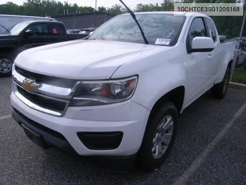 2016 Chevrolet Colorado Lt VIN: 1GCHTCE35G1205168 Lot: 42631334
