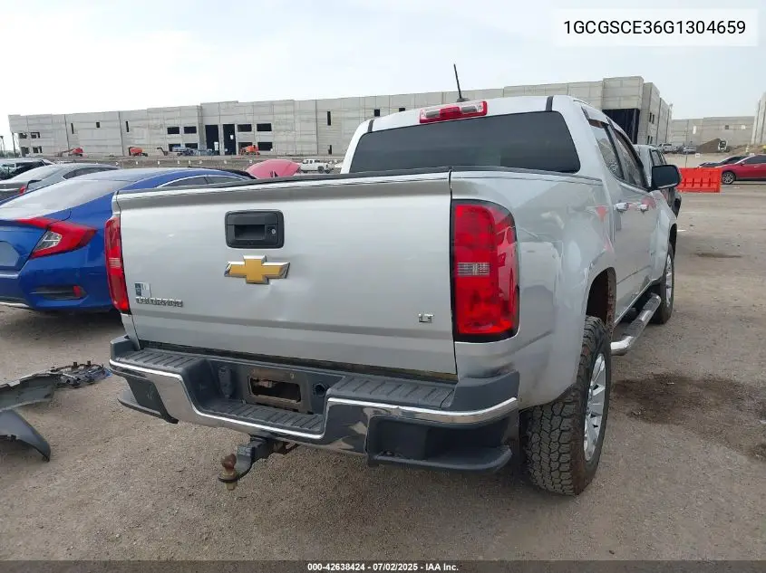 2016 Chevrolet Colorado Lt VIN: 1GCGSCE36G1304659 Lot: 42638424