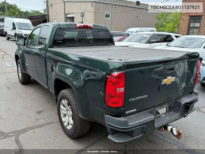 2016 Chevrolet Colorado Lt VIN: 1GCHSCEA8G1137921 Lot: 42654681