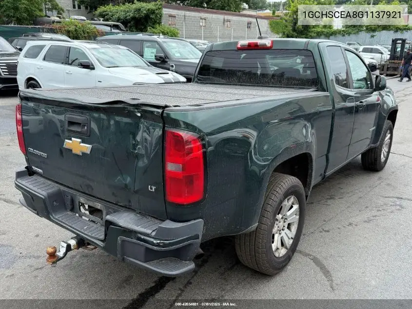 2016 Chevrolet Colorado Lt VIN: 1GCHSCEA8G1137921 Lot: 42654681