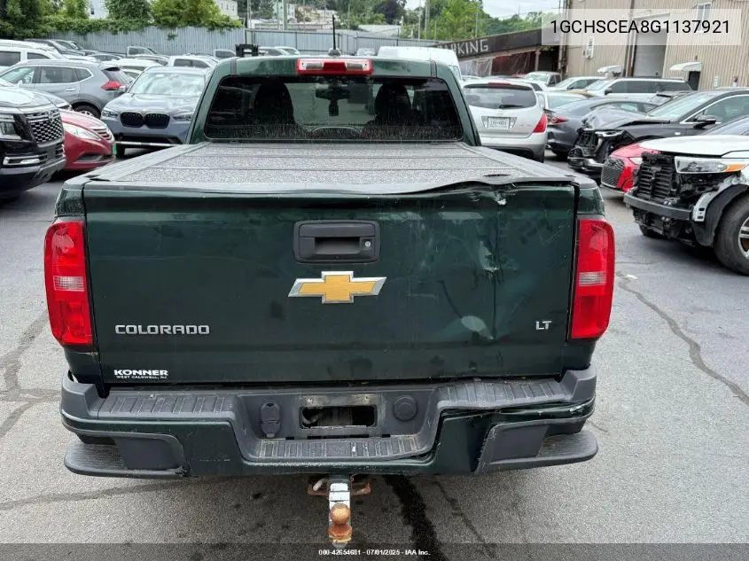 2016 Chevrolet Colorado Lt VIN: 1GCHSCEA8G1137921 Lot: 42654681
