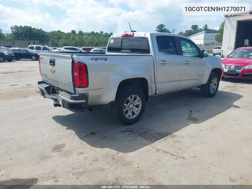 2017 Chevrolet Colorado Lt VIN: 1GCGTCEN9H1270071 Lot: 42617121