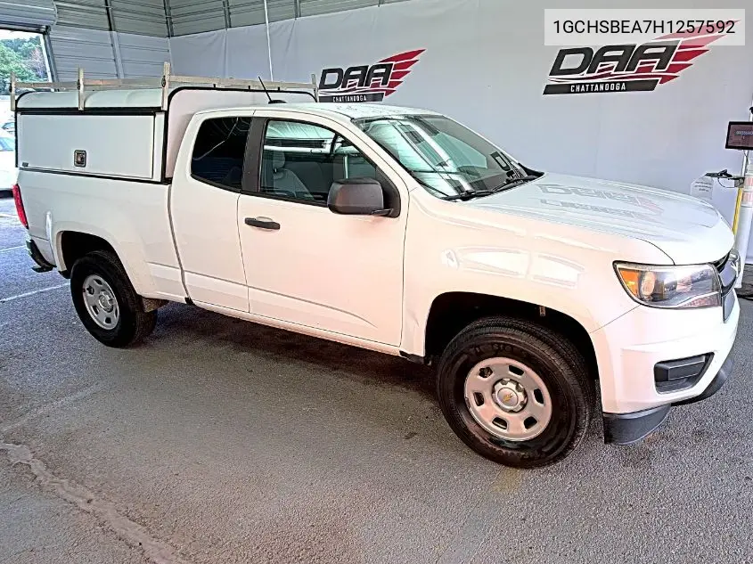 2017 Chevrolet Colorado VIN: 1GCHSBEA7H1257592 Lot: 42654262