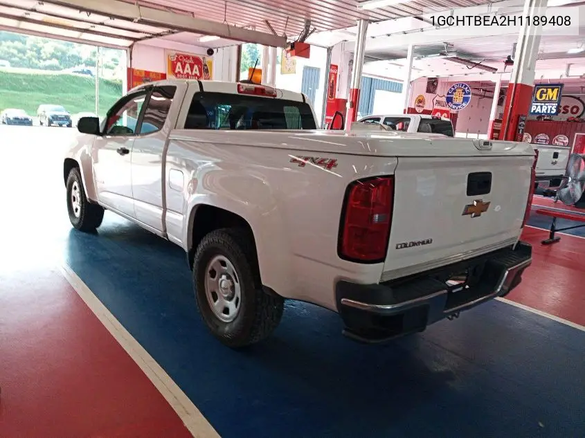2017 Chevrolet Colorado Wt VIN: 1GCHTBEA2H1189408 Lot: 42679203