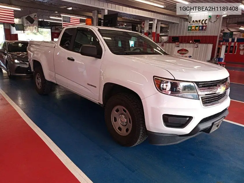 2017 Chevrolet Colorado Wt VIN: 1GCHTBEA2H1189408 Lot: 42679203