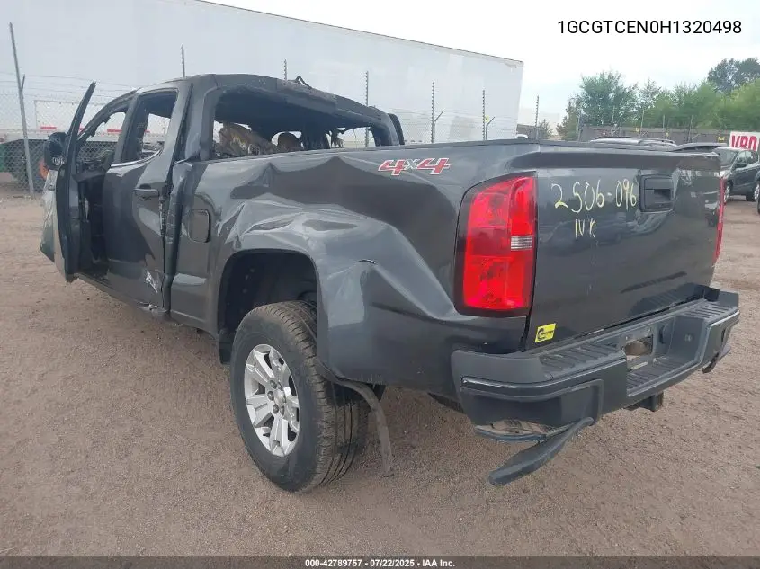 2017 Chevrolet Colorado Lt VIN: 1GCGTCEN0H1320498 Lot: 42789757