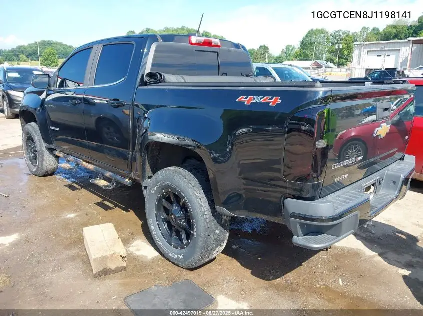 2018 Chevrolet Colorado Lt VIN: 1GCGTCEN8J1198141 Lot: 42497019