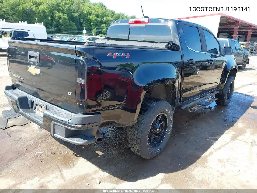 2018 Chevrolet Colorado Lt VIN: 1GCGTCEN8J1198141 Lot: 42497019