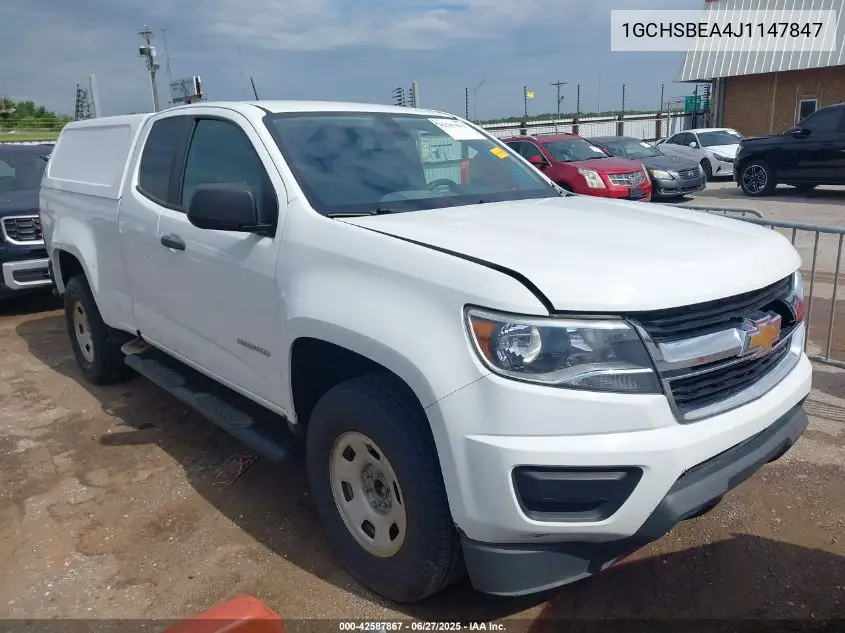 2018 Chevrolet Colorado Wt VIN: 1GCHSBEA4J1147847 Lot: 42587867