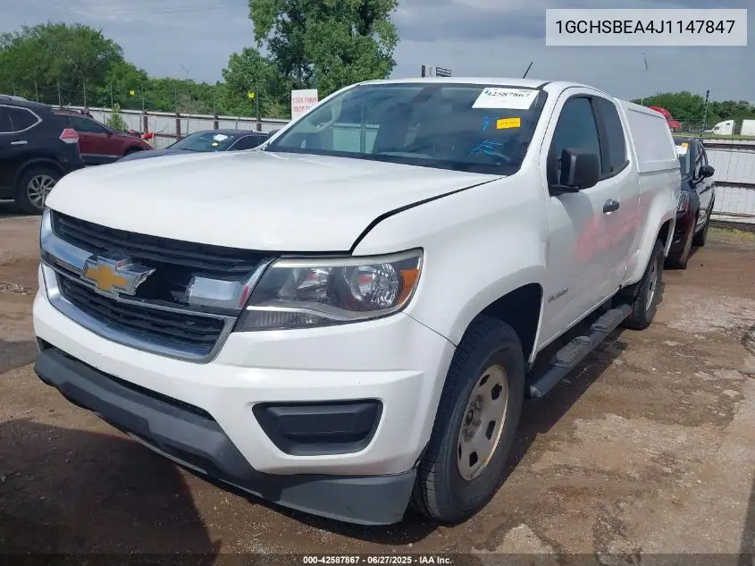 2018 Chevrolet Colorado Wt VIN: 1GCHSBEA4J1147847 Lot: 42587867