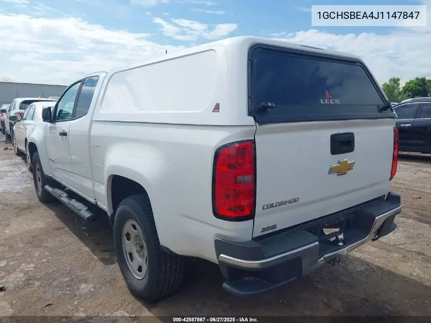 2018 Chevrolet Colorado Wt VIN: 1GCHSBEA4J1147847 Lot: 42587867