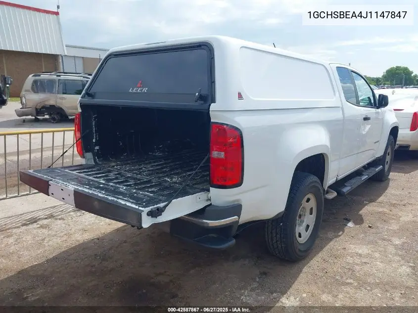 2018 Chevrolet Colorado Wt VIN: 1GCHSBEA4J1147847 Lot: 42587867