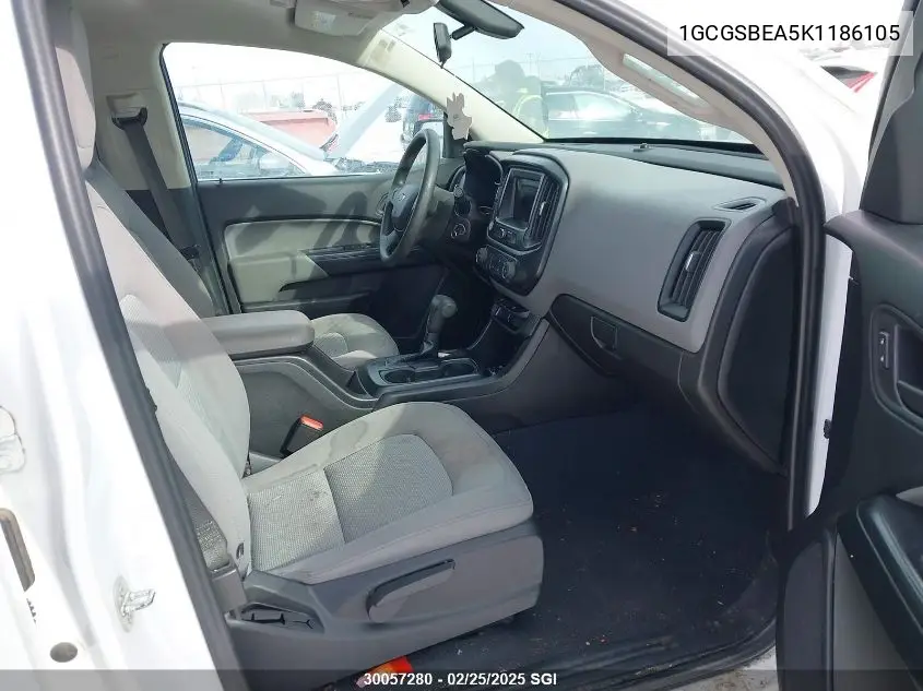 2019 Chevrolet Colorado VIN: 1GCGSBEA5K1186105 Lot: 30057280