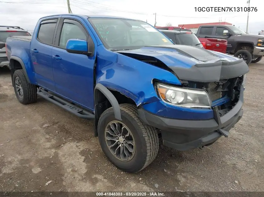 2019 Chevrolet Colorado Zr2 VIN: 1GCGTEEN7K1310876 Lot: 41848303