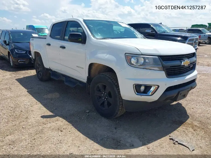2019 Chevrolet Colorado Z71 VIN: 1GCGTDEN4K1257287 Lot: 42596808