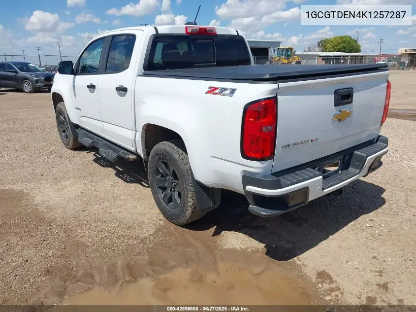 2019 Chevrolet Colorado Z71 VIN: 1GCGTDEN4K1257287 Lot: 42596808