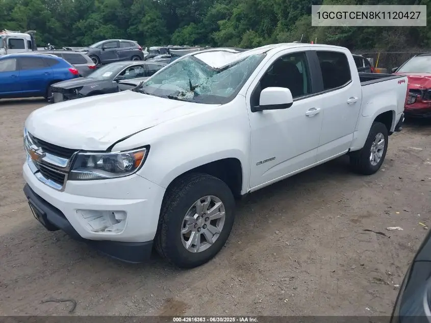 2019 Chevrolet Colorado Lt VIN: 1GCGTCEN8K1120427 Lot: 42616363