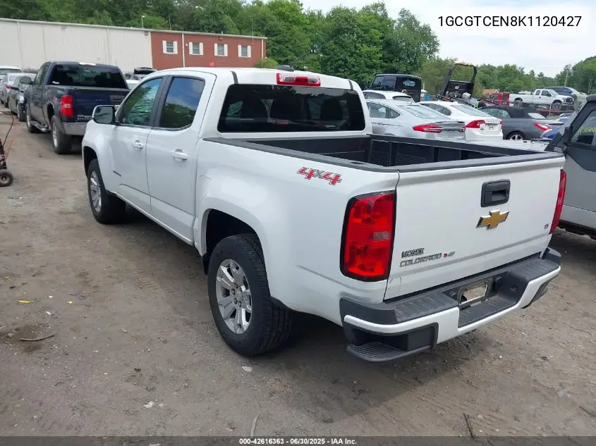 2019 Chevrolet Colorado Lt VIN: 1GCGTCEN8K1120427 Lot: 42616363