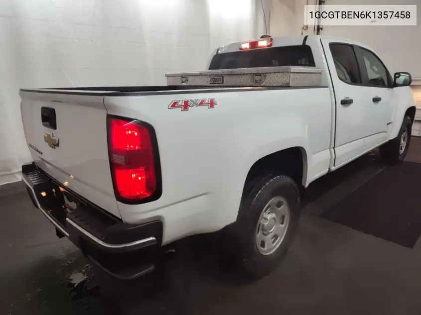 2019 Chevrolet Colorado Wt VIN: 1GCGTBEN6K1357458 Lot: 42644616