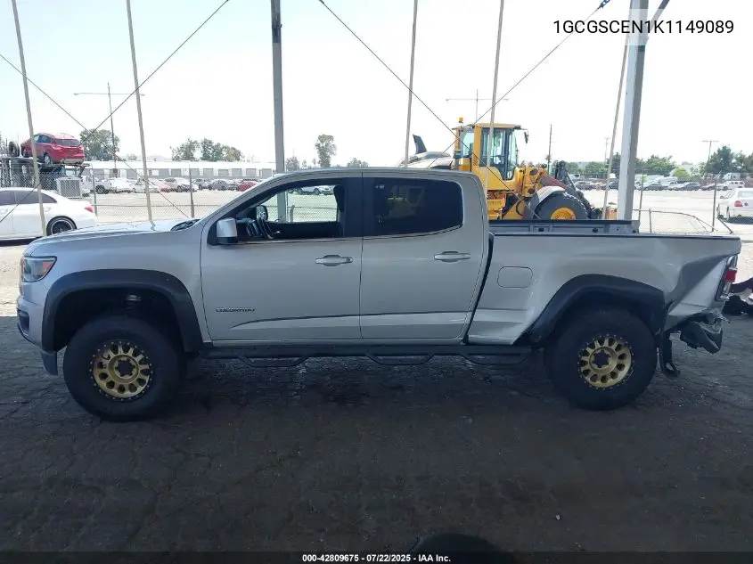 2019 Chevrolet Colorado Lt VIN: 1GCGSCEN1K1149089 Lot: 42809675