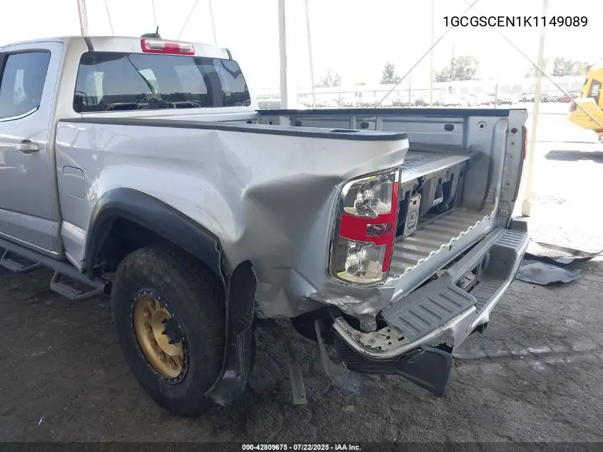 2019 Chevrolet Colorado Lt VIN: 1GCGSCEN1K1149089 Lot: 42809675