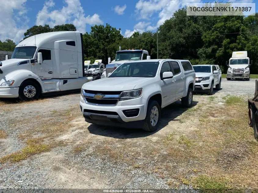 2019 Chevrolet Colorado Lt VIN: 1GCGSCEN9K1171387 Lot: 42825246