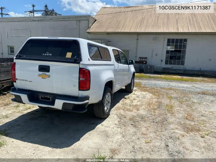 2019 Chevrolet Colorado Lt VIN: 1GCGSCEN9K1171387 Lot: 42825246