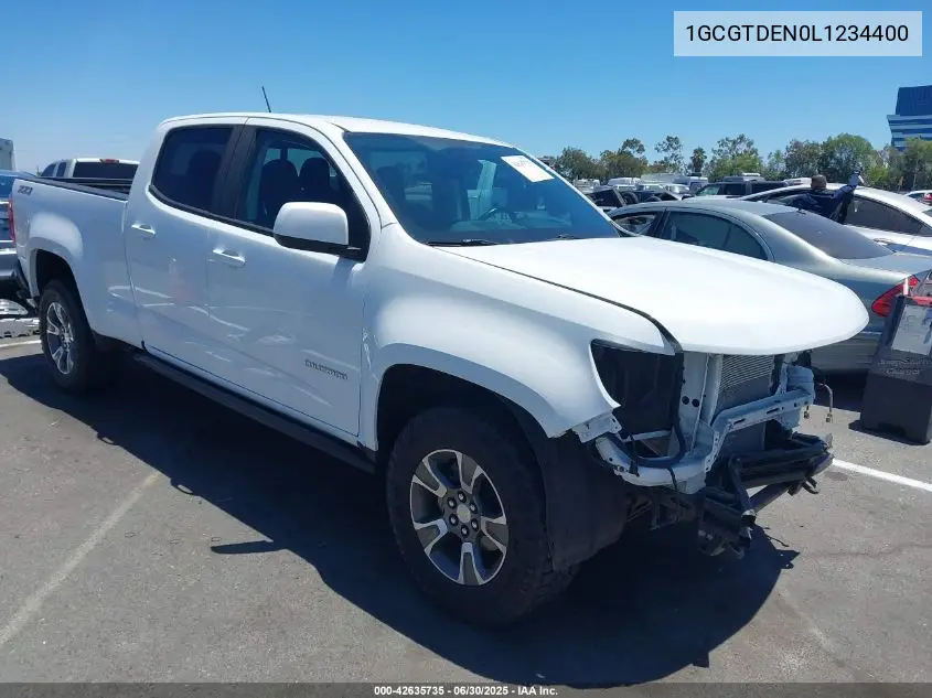 2020 Chevrolet Colorado 4Wd Long Box Z71 VIN: 1GCGTDEN0L1234400 Lot: 42635735
